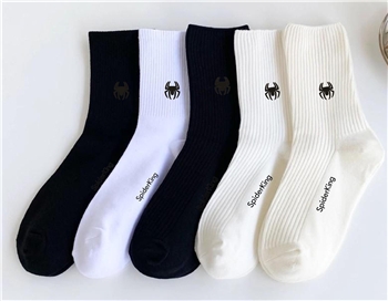 女士精品纯棉袜5双